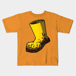 Muddy Boots Kids T-Shirt